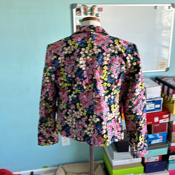 Boden Colorful Floral Blazer Size 10 - Picture 6 of 6